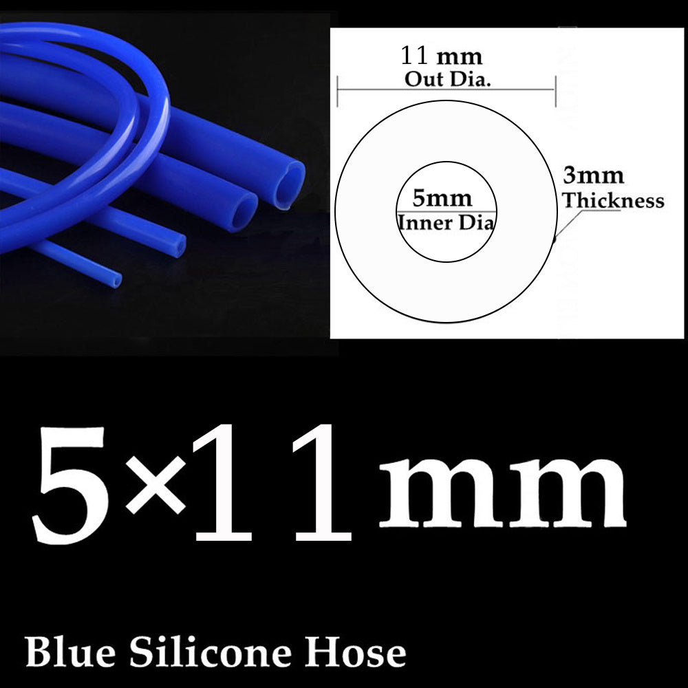 Universal Silicone Vacuum Hose 3/5/4/6/8/10/12/14mm Blue 1m