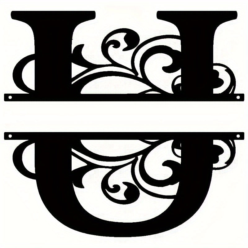 Personalized Metal Family Name Sign Wall Art for Front Entrance or Housewarming Gift