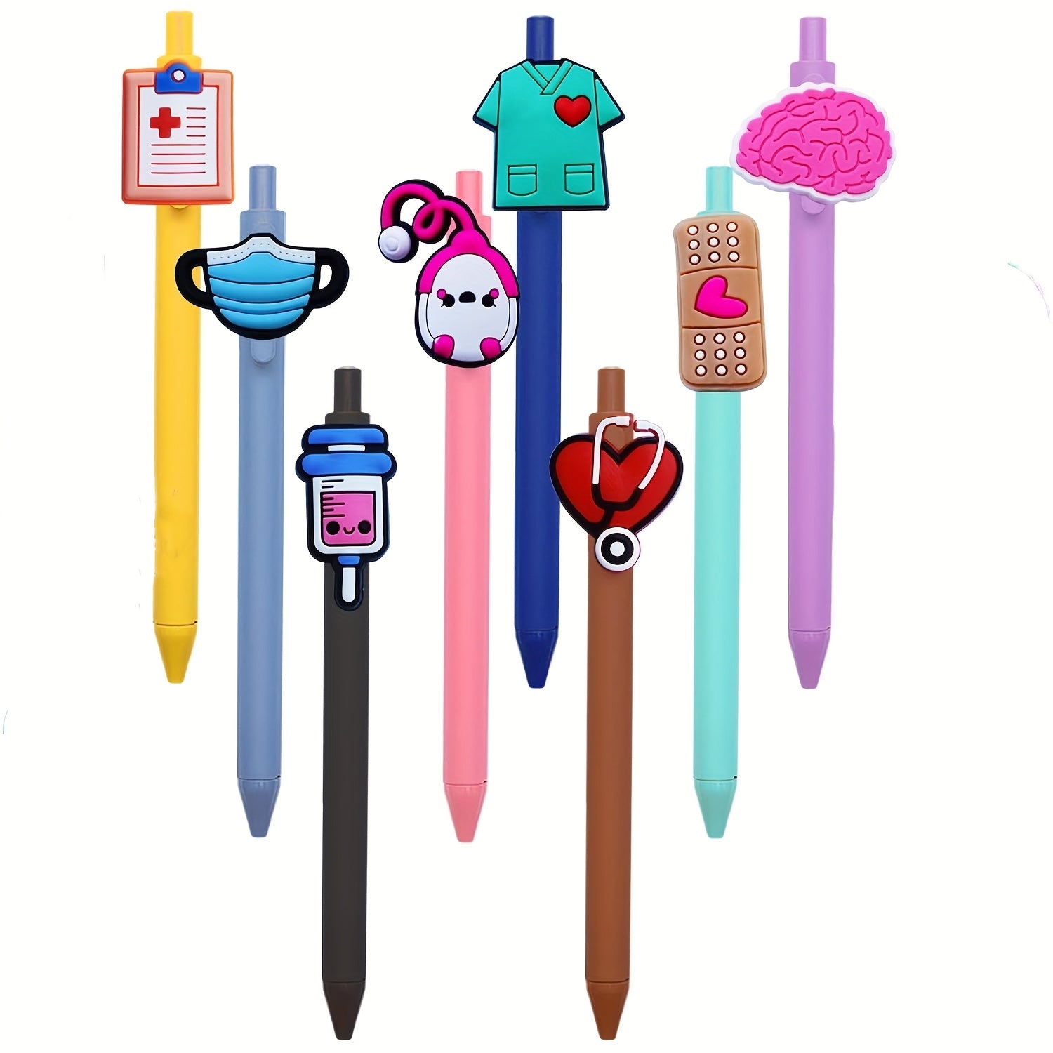 Cute Nurse Themed Pen Set for Nurses Medical Students Assistants Fine Plastic