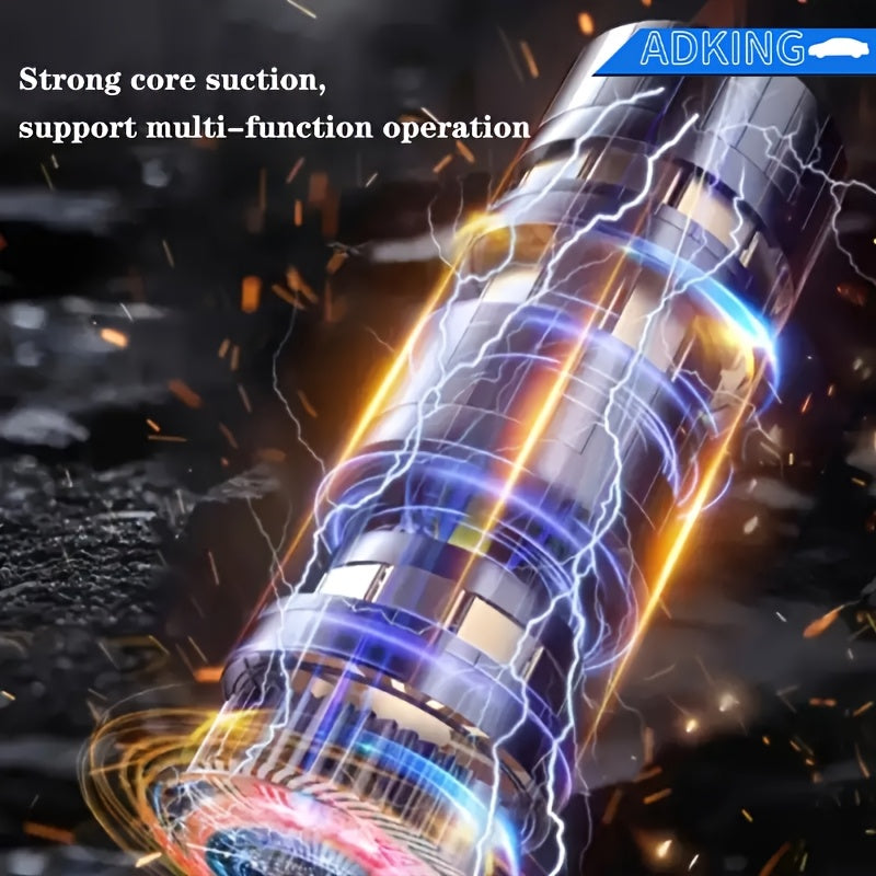 Avtomobil, uy, ofis uchun portativ qo‘l bilan ishlovchi changyutgich, ikki tomonlama 2000mAh batareyalar bilan