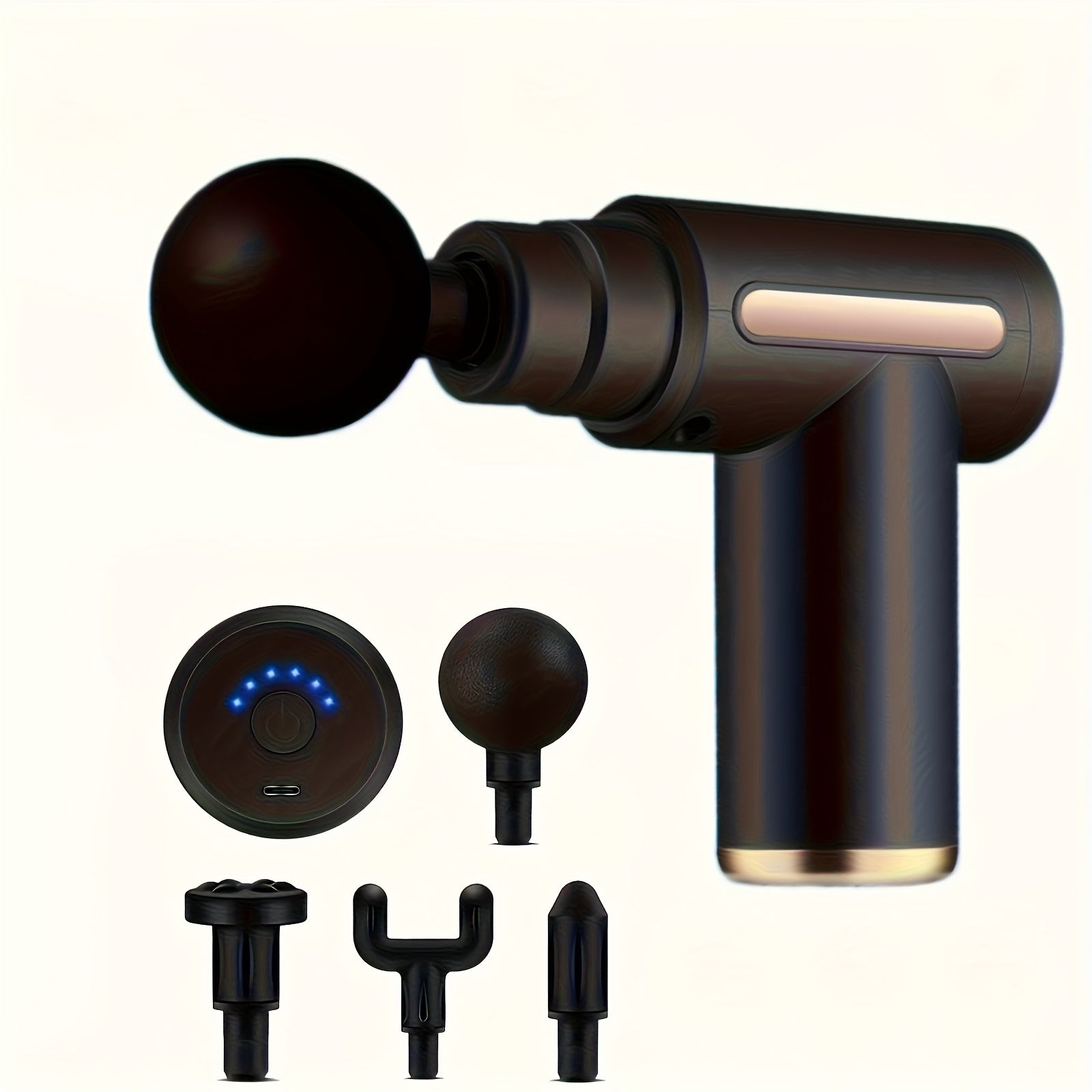 Portable Handheld Muscle Massager with 6-Speed Electric Gun Rechargeable Battery