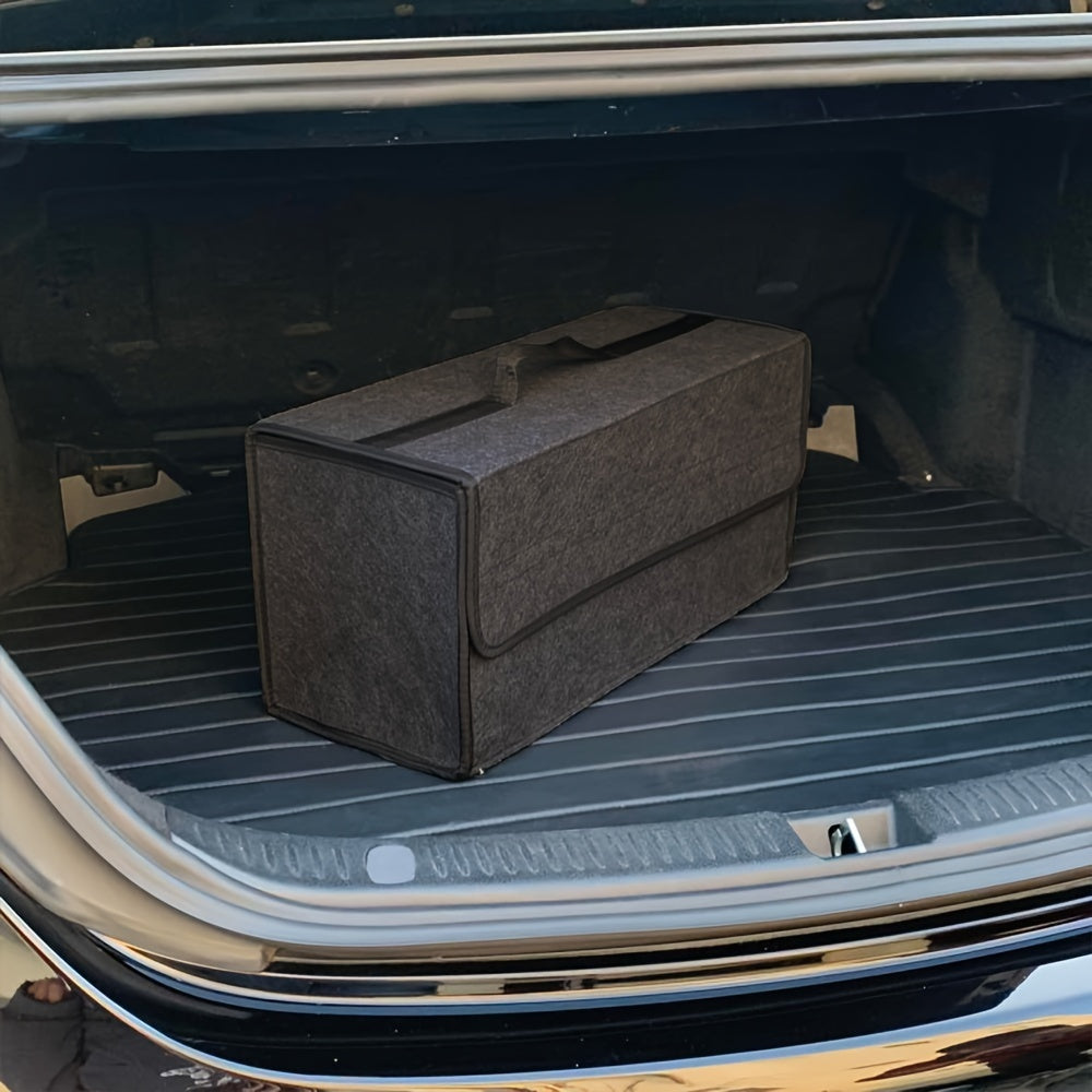 Большой вместительный складной органайзер для багажника автомобиля, сумка для хранения из фетра, многоотсековая