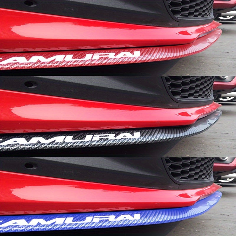 Universal Car Front Lip Spoiler Defender Carbon Fiber Style Bumper Guard