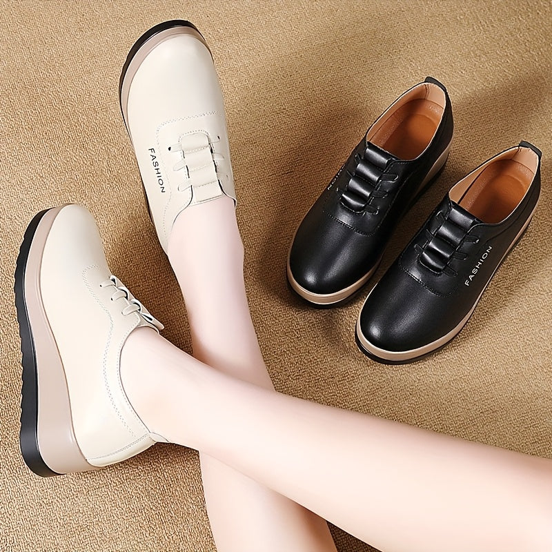 Women's Casual Slip-On Loafers Faux Cover Upper Black White Stripe All-Season Shoes