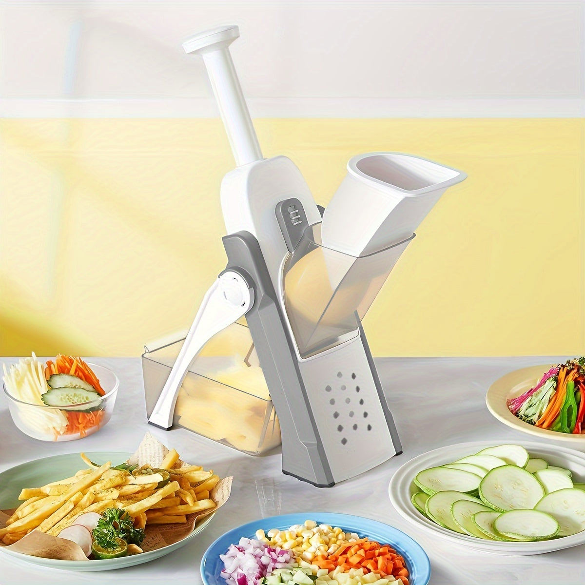 Adjustable Vegetable Chopper Kitchen Slicer Dicer Stainless Steel Blade