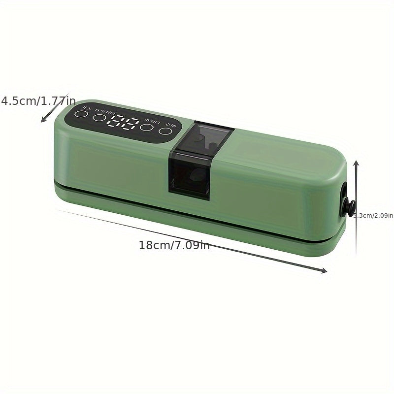 Uyda yoki sayohatda quruq va nam oziq-ovqatlarni saqlash uchun kompaktdir USB qayta zaryadlanadigan vakuum yopishtiruvchi 1200mAh batareya