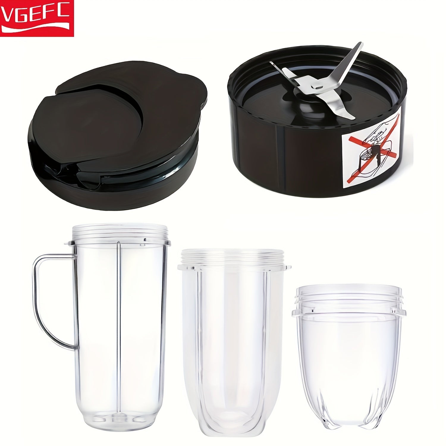 Blender Replacement Kit Cross Blades 16oz 12oz Cups with Lids