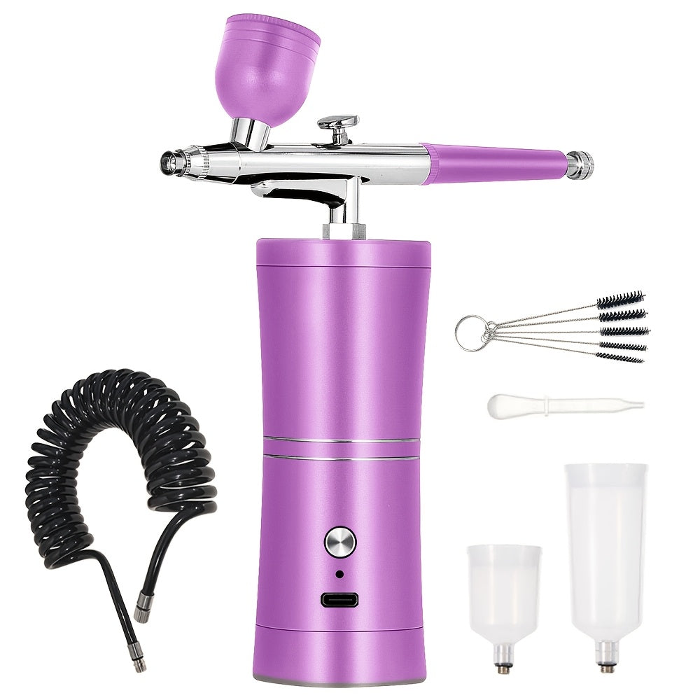 Portativ simsiz havo cho'tkasi tirnoq san'ati, makiyaj, tort bezatish uchun.