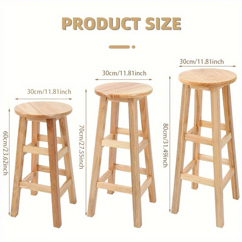 Nordic Style Bar Stool 30cm Height Retro Design for Bars and Cafes