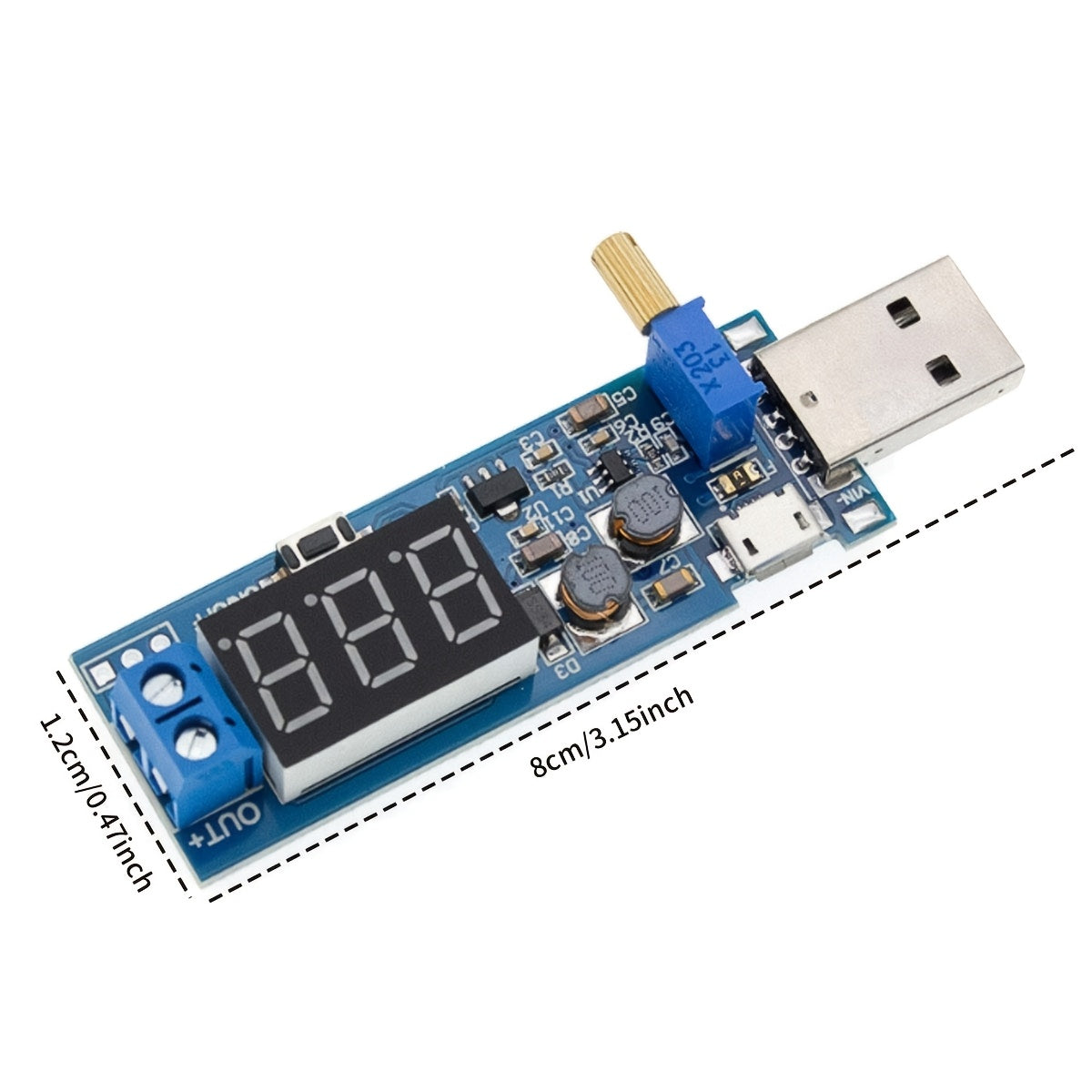 5-to'plam USB Buck Boost Converter 3.5V-12V dan 1V-24V gacha sozlanadigan quvvat manbai