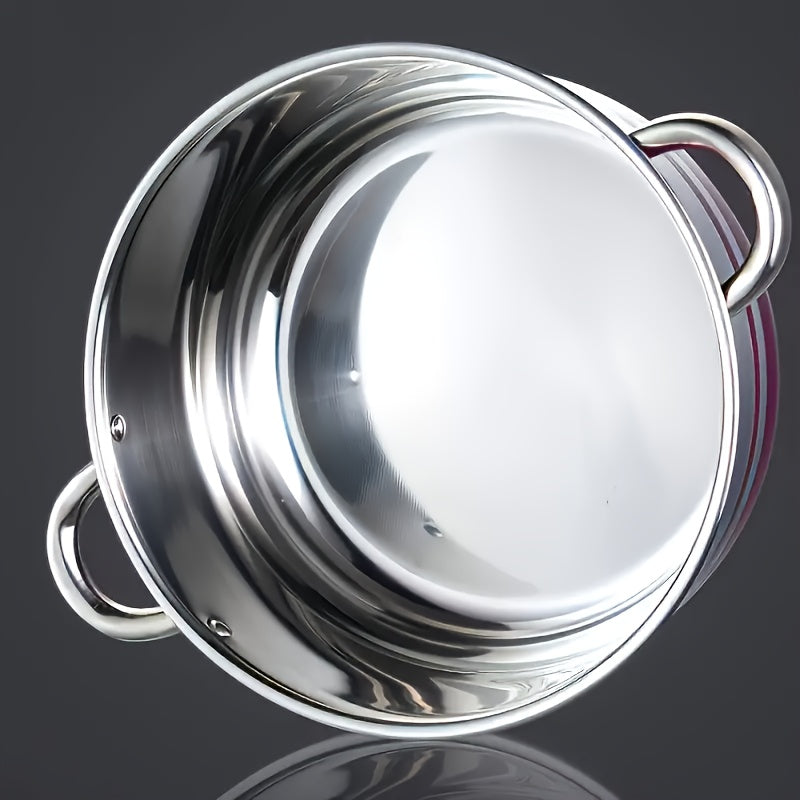 Juego de utensilios de cocina de acero inoxidable de 9 piezas con tapas y cuchara para acampar en casa