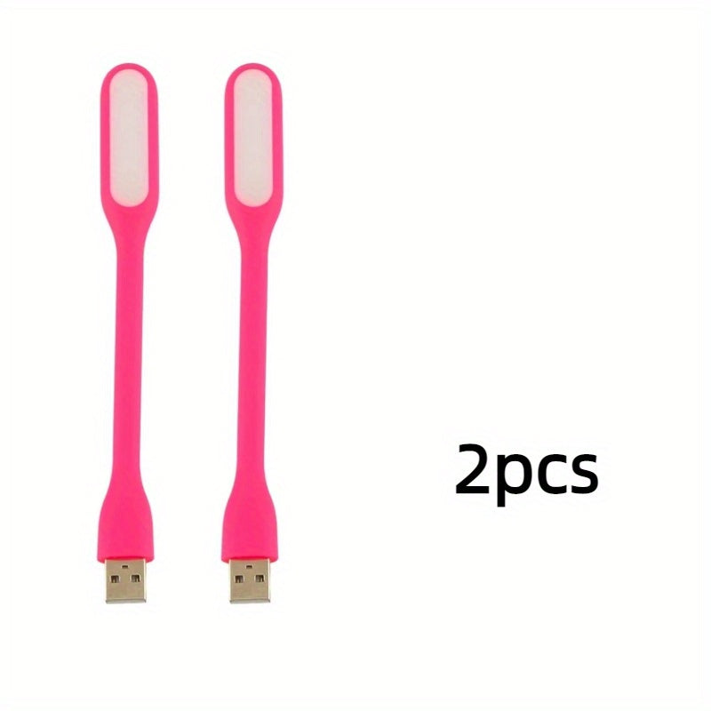 2 Pack USB LED Lights Portable Reading Night Light for Laptop Computer Keyboards