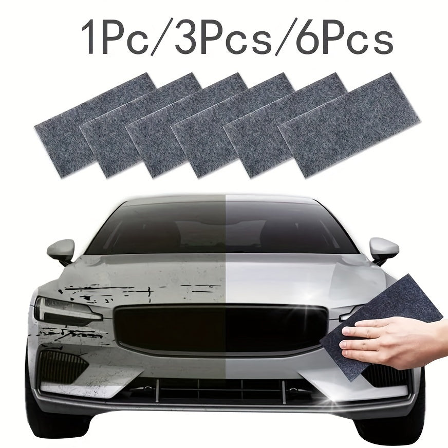 6 Packs Nano Magic Cloth for Car Paint Scratch Repair - Portable, Easy to Use