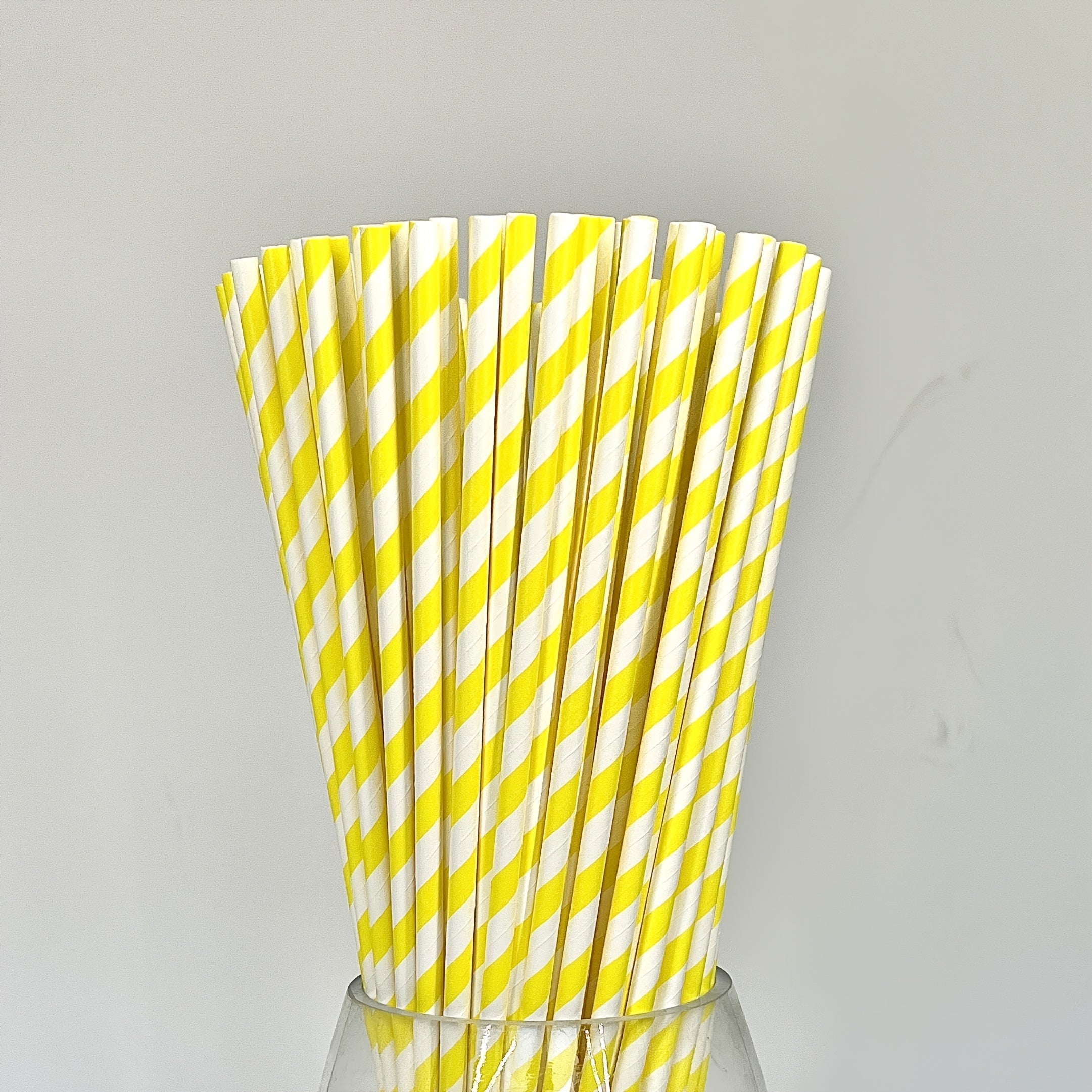 Colorful Candy Spoons Disposable Paper Sticks for Flower-Shaped Candy 6x350mm Pack of 100