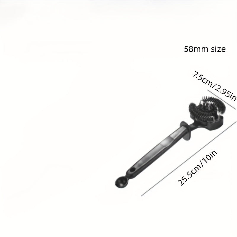 Coffee Machine Brush Cleaner with Removable 51/58mm Round Brushes for Espresso Group Head