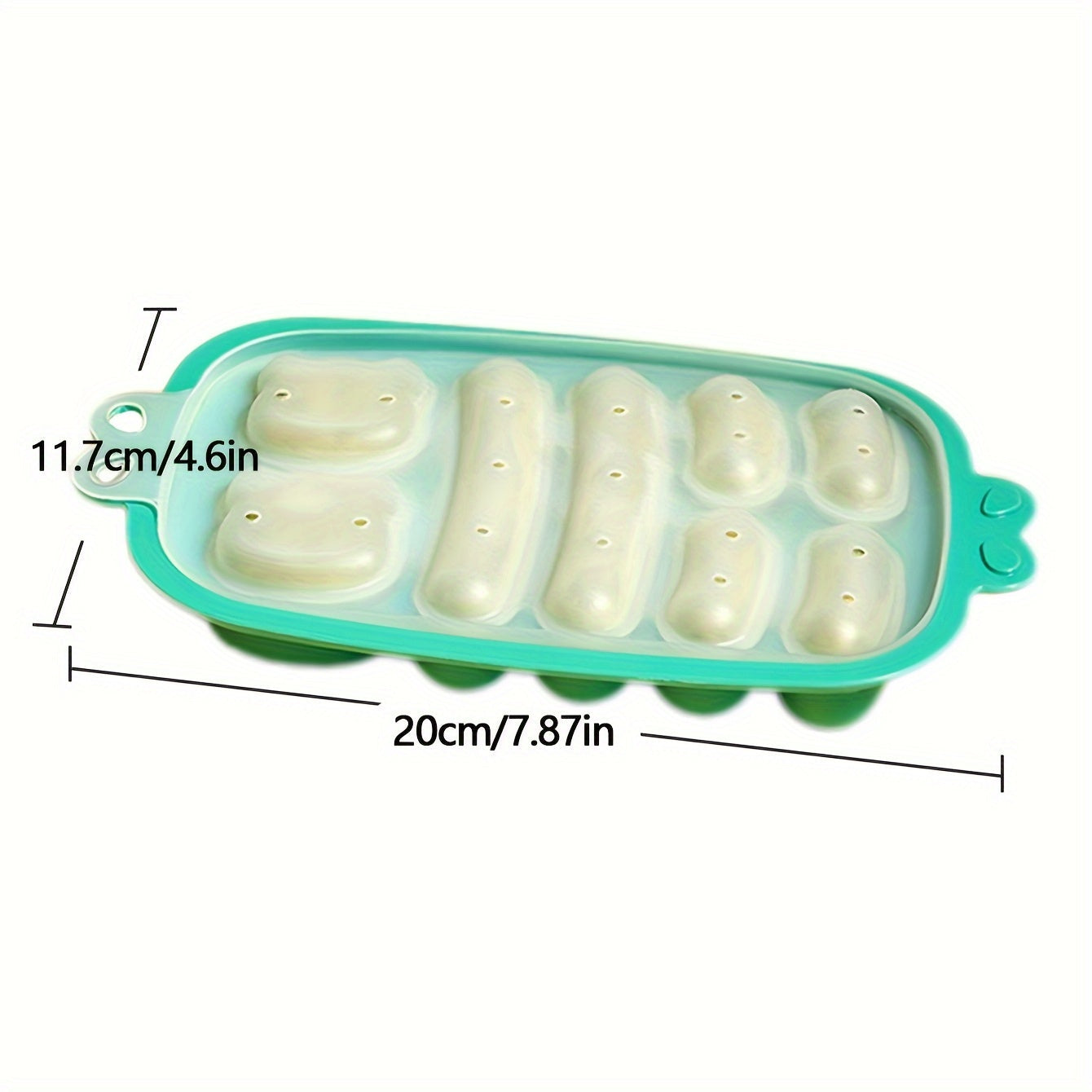 Silicone Food Mold Set for Sausages and Food Storage Square Containers with Flip Top Lid