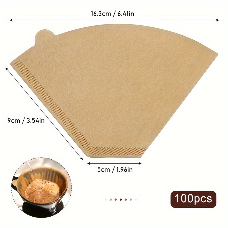 Coffee Filters 100 Pack for 2-4 Cup Drip Coffee Makers