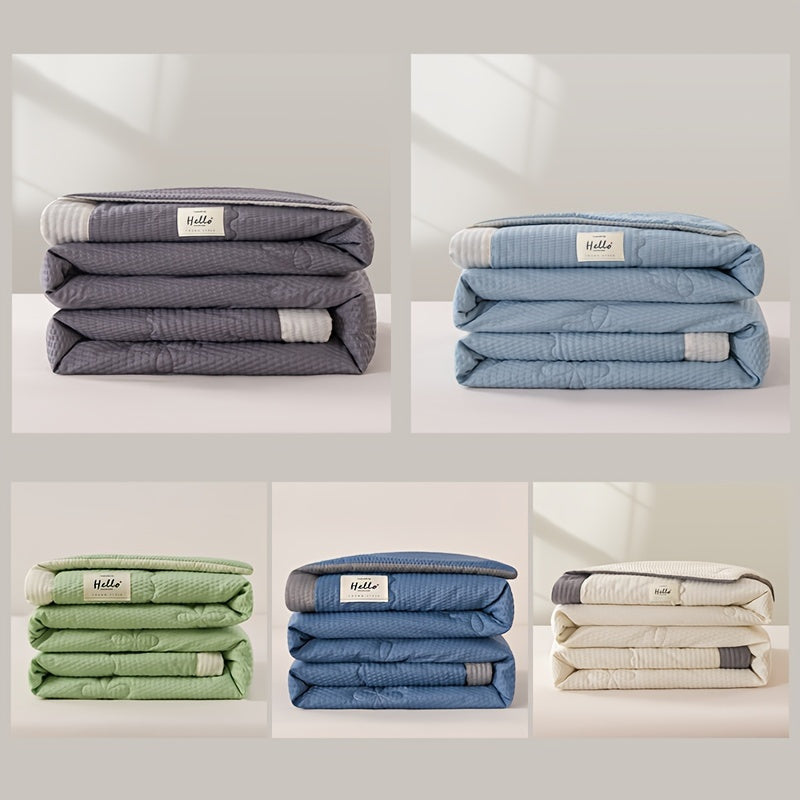 Edredón ligero de verano con diseño de pasta de frijol refrescante para la comodidad en dormitorio y habitación de invitados