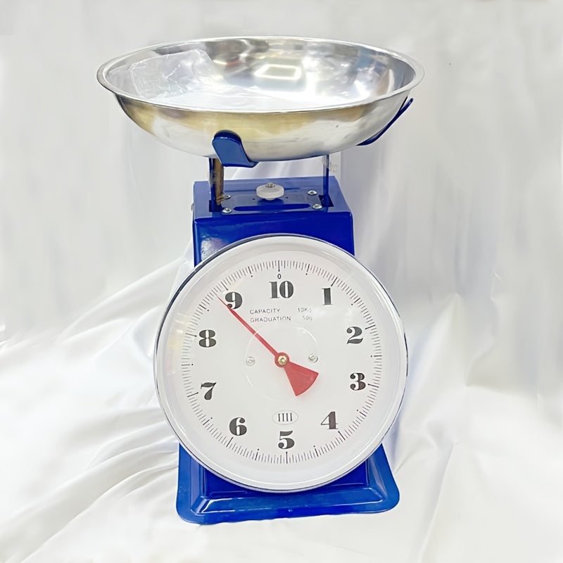 Mechanical Kitchen Scale Up To 20kg/Lb Capacity Metal Spring Pointer for Baking and Outdoor Use