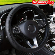 Universal faux teri avtomobil boshqaruv g'ildiragi qopqog'i yumshoq tutqich 37-38cm diametr