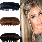 Women Hair Volumizing Tools for Updo Buns and Styling with Clip Accessory