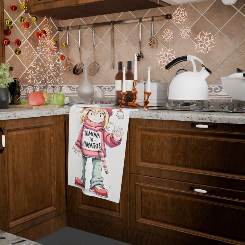 Christmas Kitchen Towel 18x66cm Soft Decor with Holiday Design