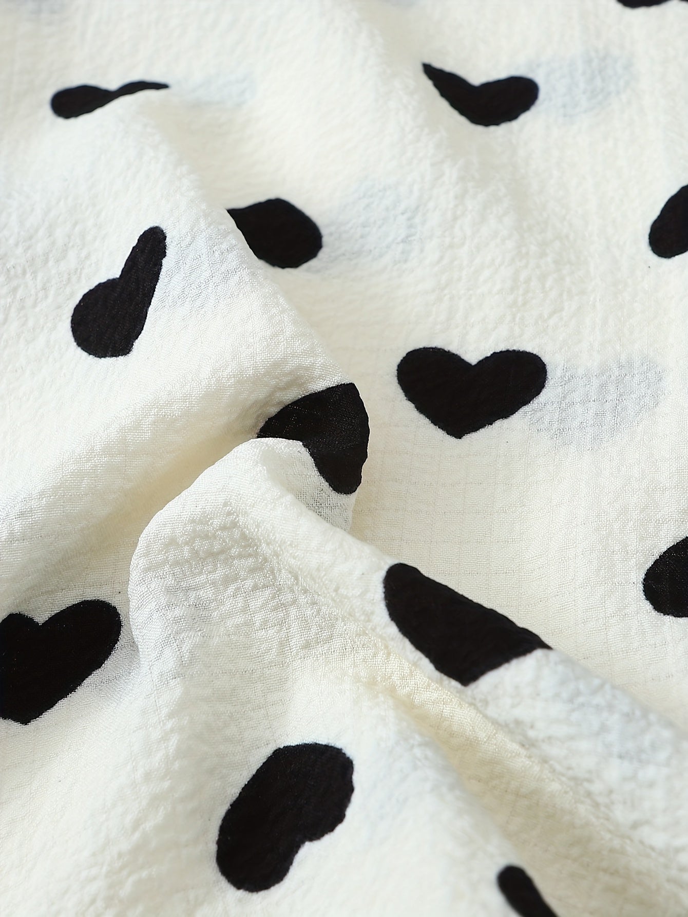 Women's Printed Cardigan Set with Turnover Collar and Short Sleeves