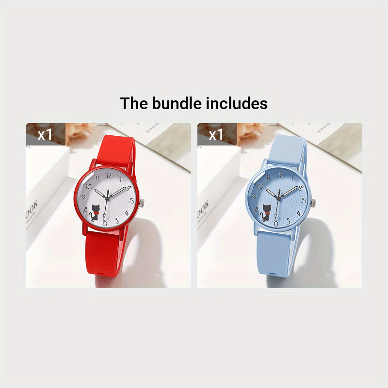 Women's Quartz Watch with Silicone Strap for Casual Street Sports