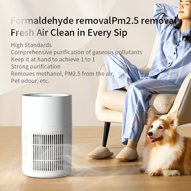 Portable HEPA Air Purifier for Home Bedroom 5-in-1 Dust Smoke Odor Removal