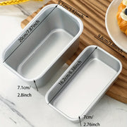 Rectangular Cake Mold Aluminum Alloy Baking Tool 20x9.7x7cm or 16.2x9.8x7cm