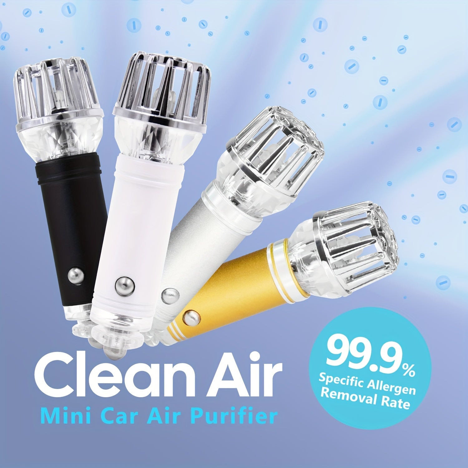 Автомобильный очиститель воздуха ионизатор 12В, генератор отрицательных ионов, удаление дыма, компактный