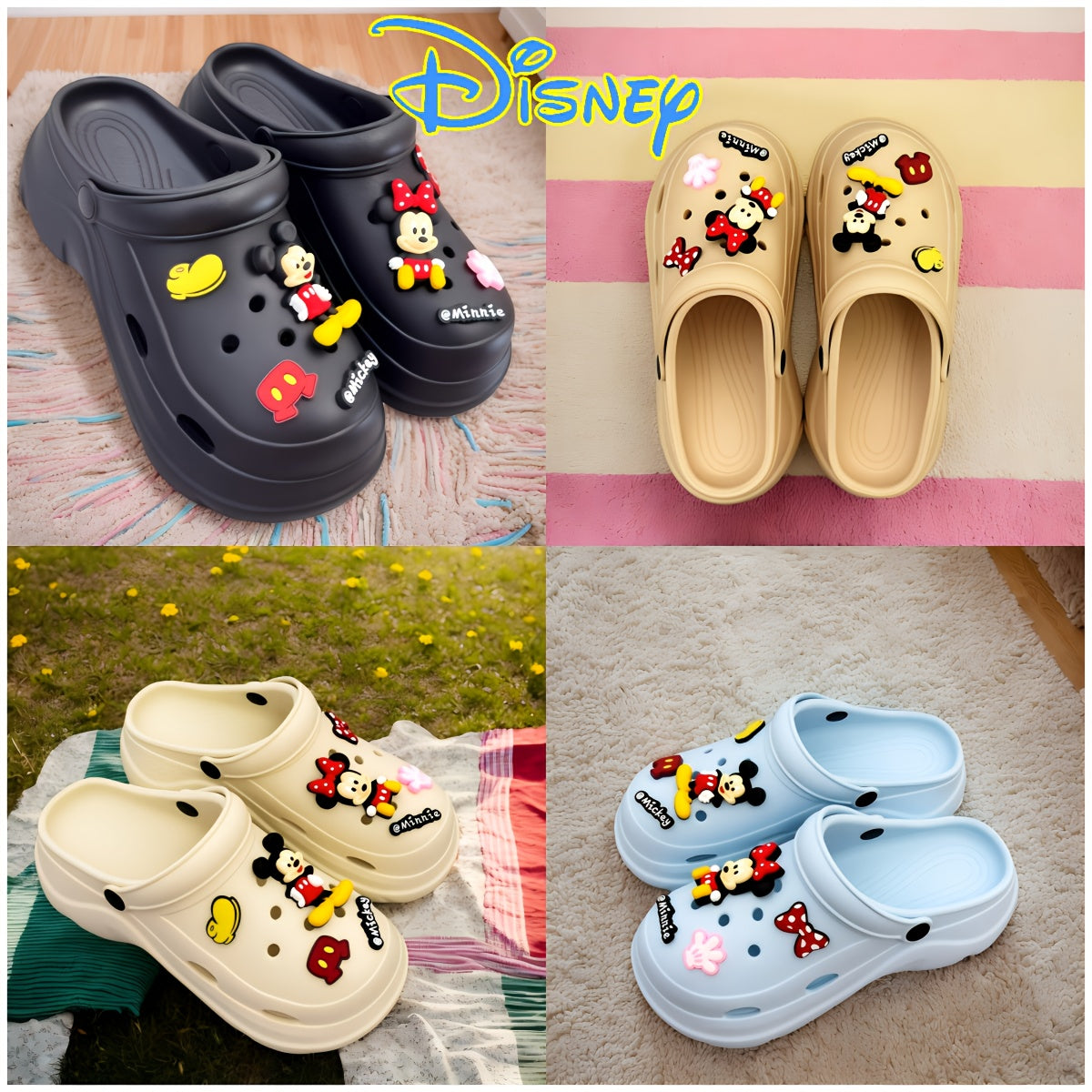 Women's EVA Slippers Summer Beach Home Outdoor Streetwear with Accessories