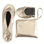 Женские складные балетки комфорт, складывающиеся, черные, размер 7