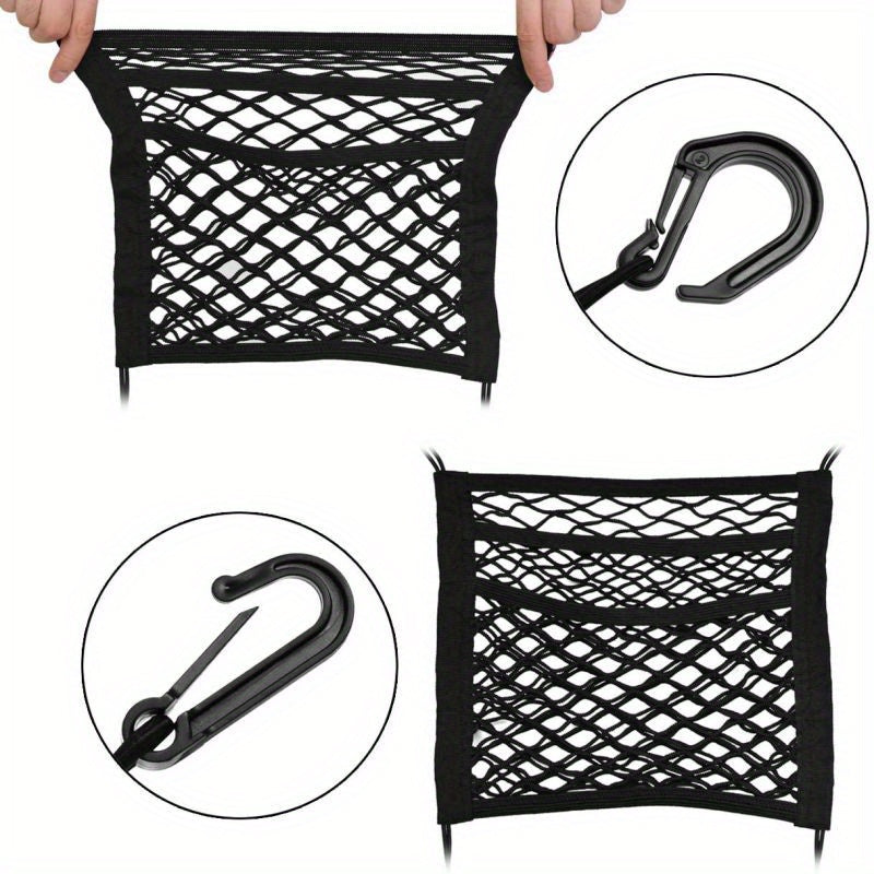 Сетчатый органайзер для хранения автомобильных сидений из нейлона для аксессуаров интерьера автомобиля