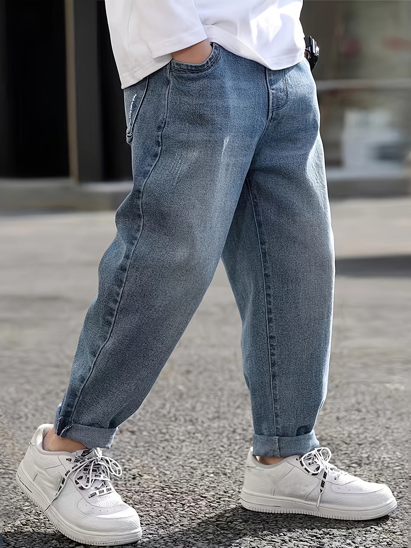 Boys' Slim Casual Jeans with Stretch Cotton Blend for Kids Age 12 and Under