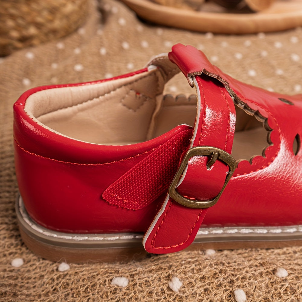 Qizlar uchun vintage uslubidagi Mary Jane poyabzallari, maktab va norasmiy kiyim uchun bahor/kovakda mukammal, havo o'tkazuvchi.