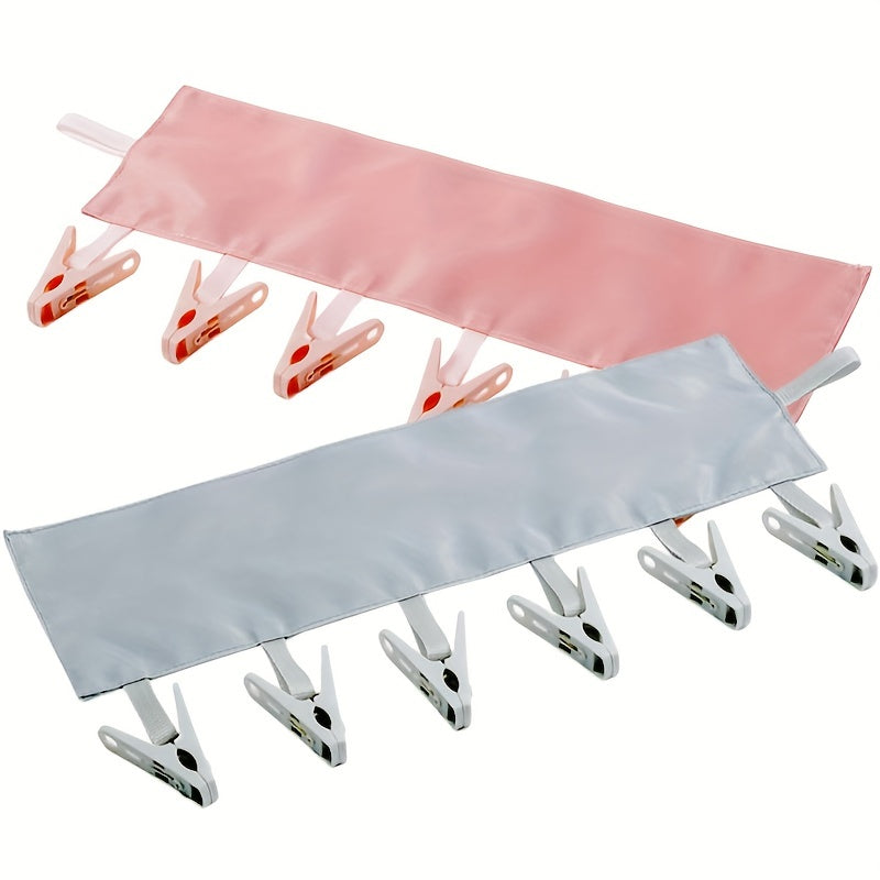 Набор из 2 переносных тканевых вешалок для одежды для путешествий и сушки