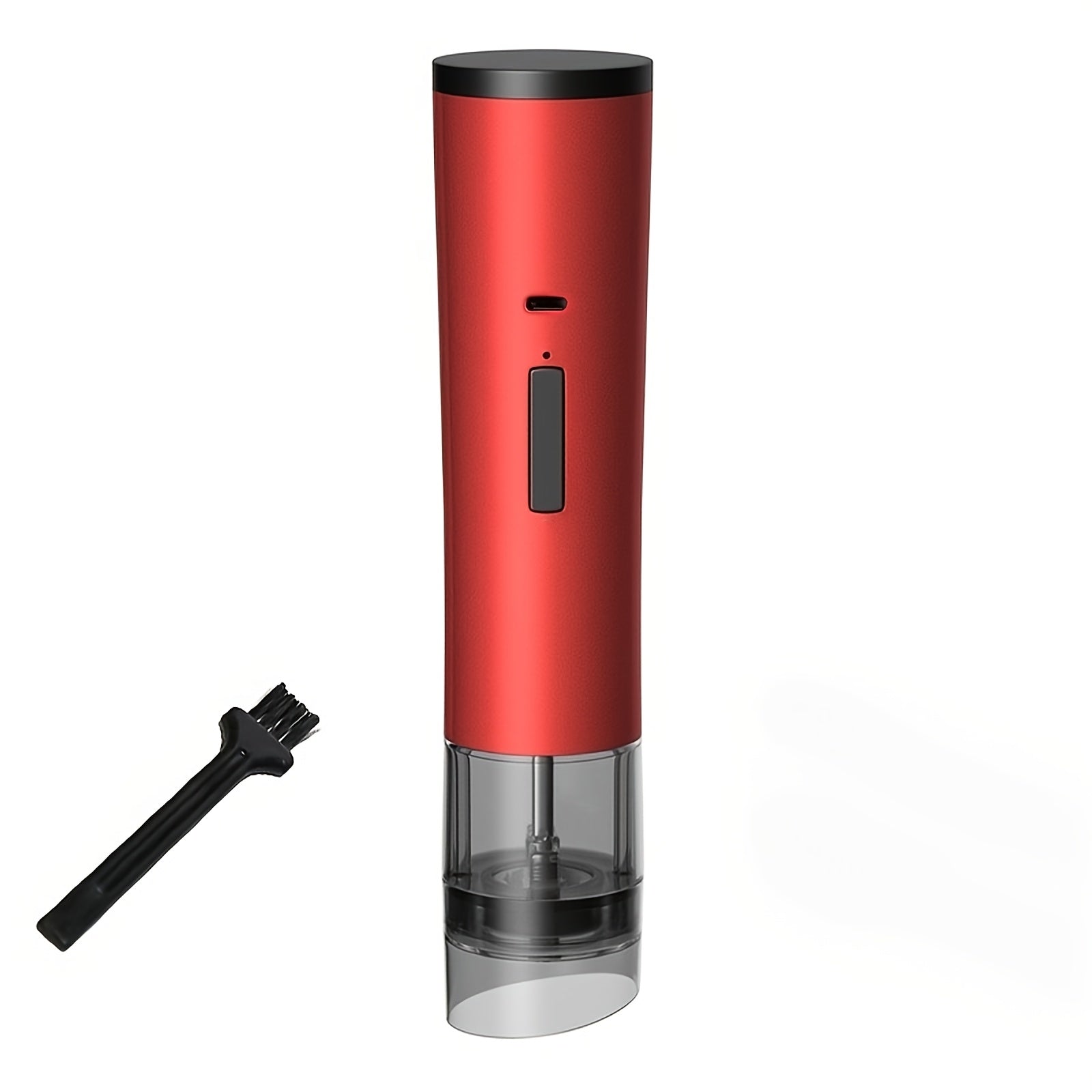 Red Electric Spice Grinder Rechargeable Portable Salt Pepper Sugar Mill