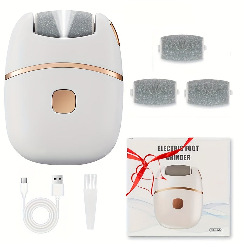 Rechargeable Electric Foot Grinder with Lithium Battery 2 Speeds Portable USB Charging Leather Polishing