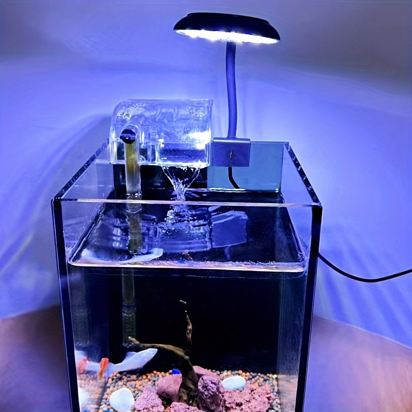 Mini Aquarium Light Clip 5W 7W USB Adjustable 360° Rotating Fish Tank Lighting