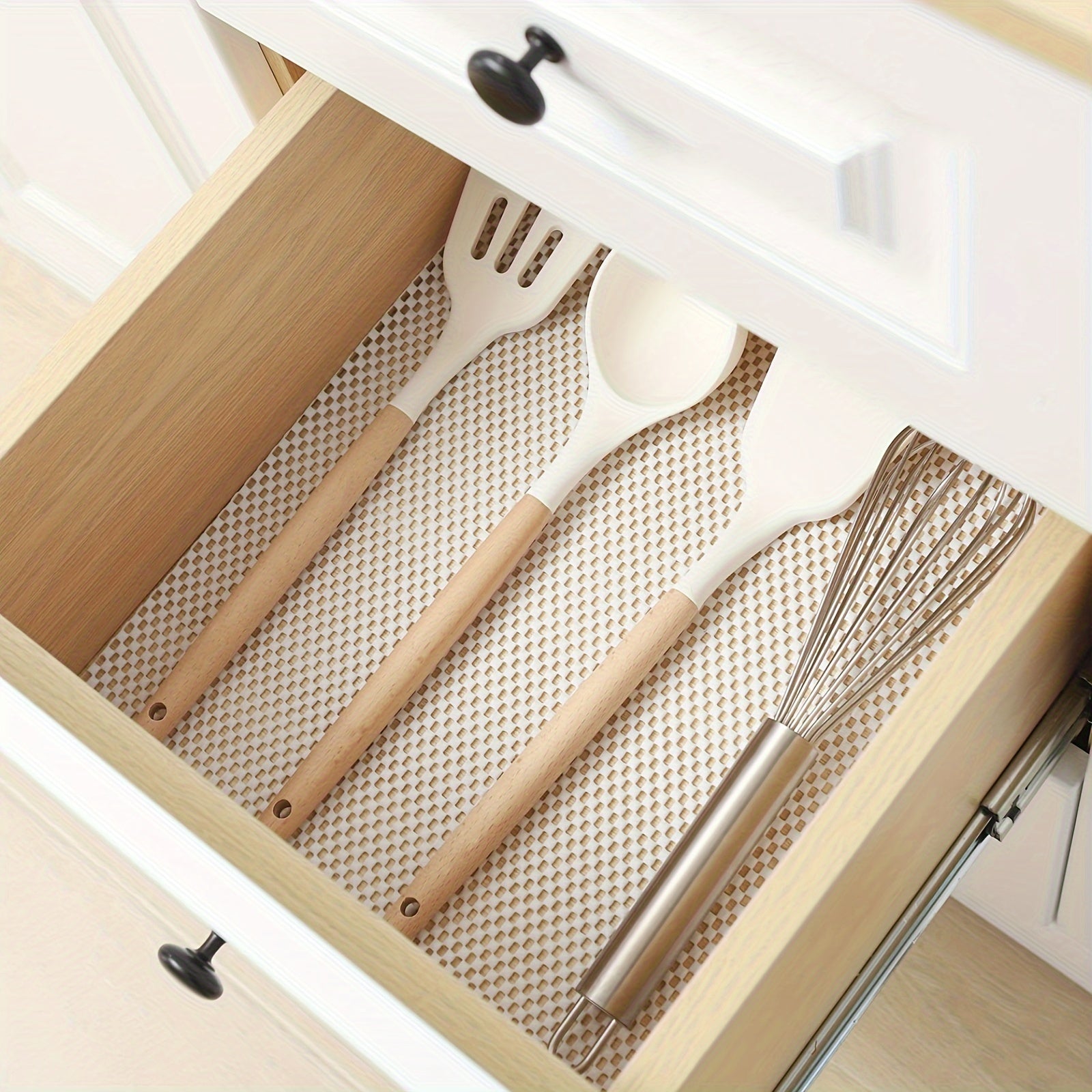 Drawer Organizer Mesh Liner Non-slip for Clothes Storage Cabinets Bathrooms Bedrooms Wardrobes Dresser