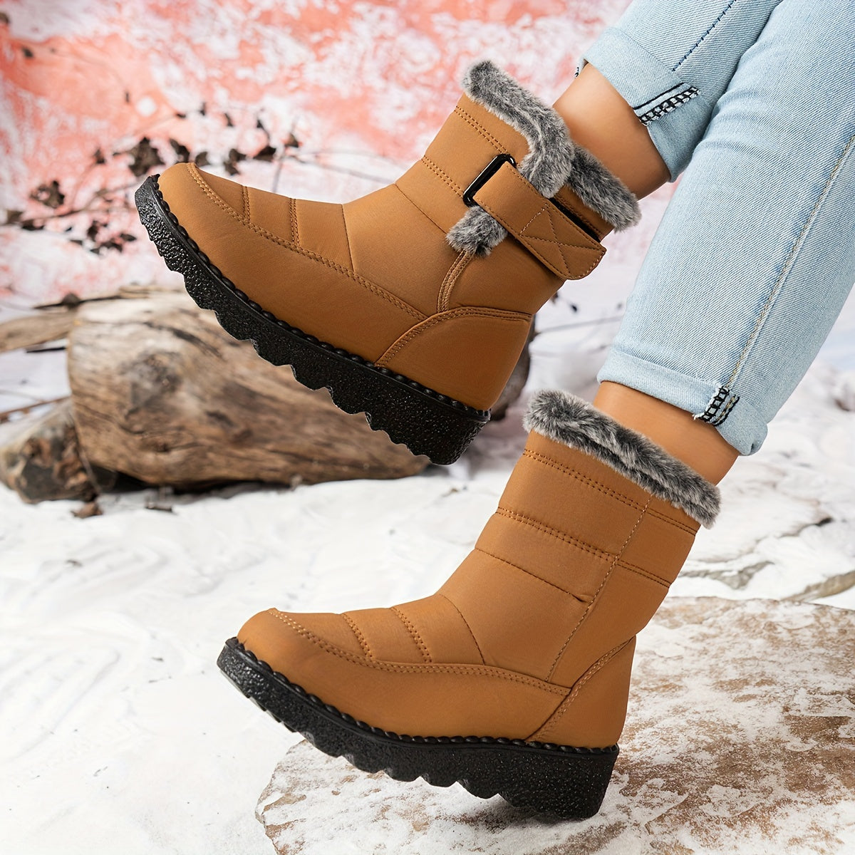 Women's Waterproof Winter Snow Boots Anti Slip Warm Footwear