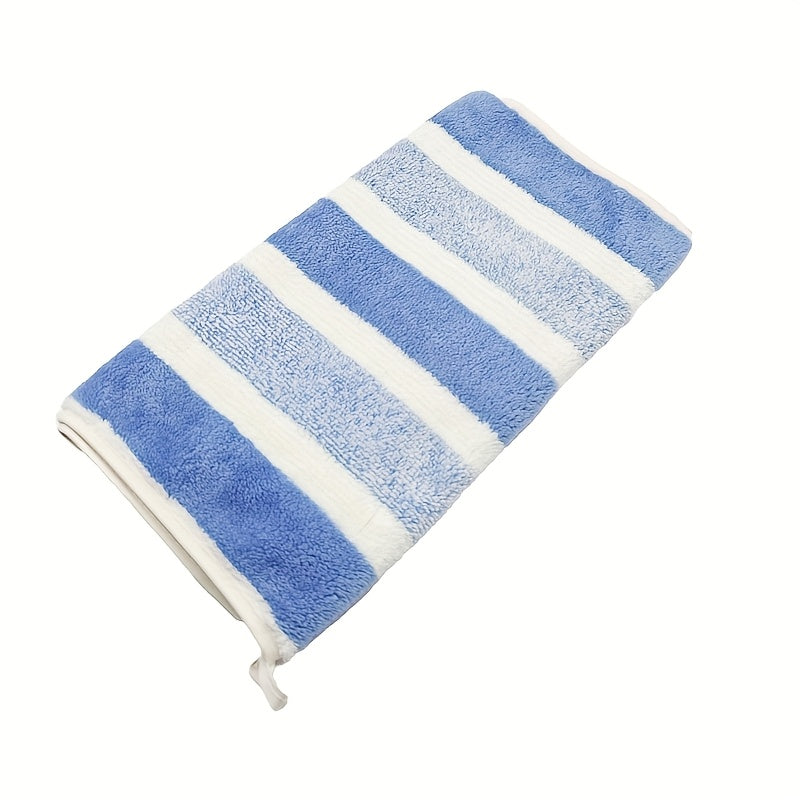 Coral Velvet Towel Wide Dark Print Absorbent Hair Drying