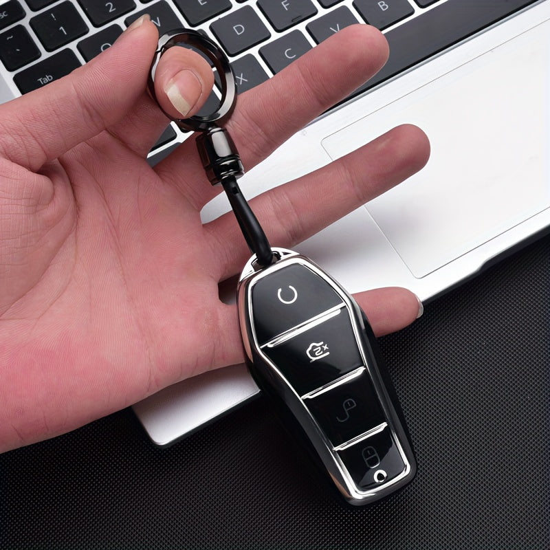 Car Key Cover TPU Durable Anti-Drop Smart Remote Protector for Vehicle