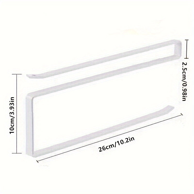 O'zingizning oshxonangizni ushbu qulay, joyni tejovchi devorga o'rnatiladigan temir qog'oz va yopishqoq plyonka ushlagichi bilan tartibga soling, bu shkaflar uchun ideal.