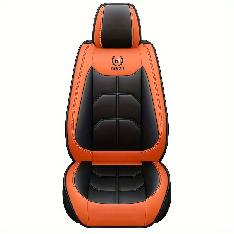 Universal Faux Leather Car Seat Cover for Front Seats, Hand Washable
