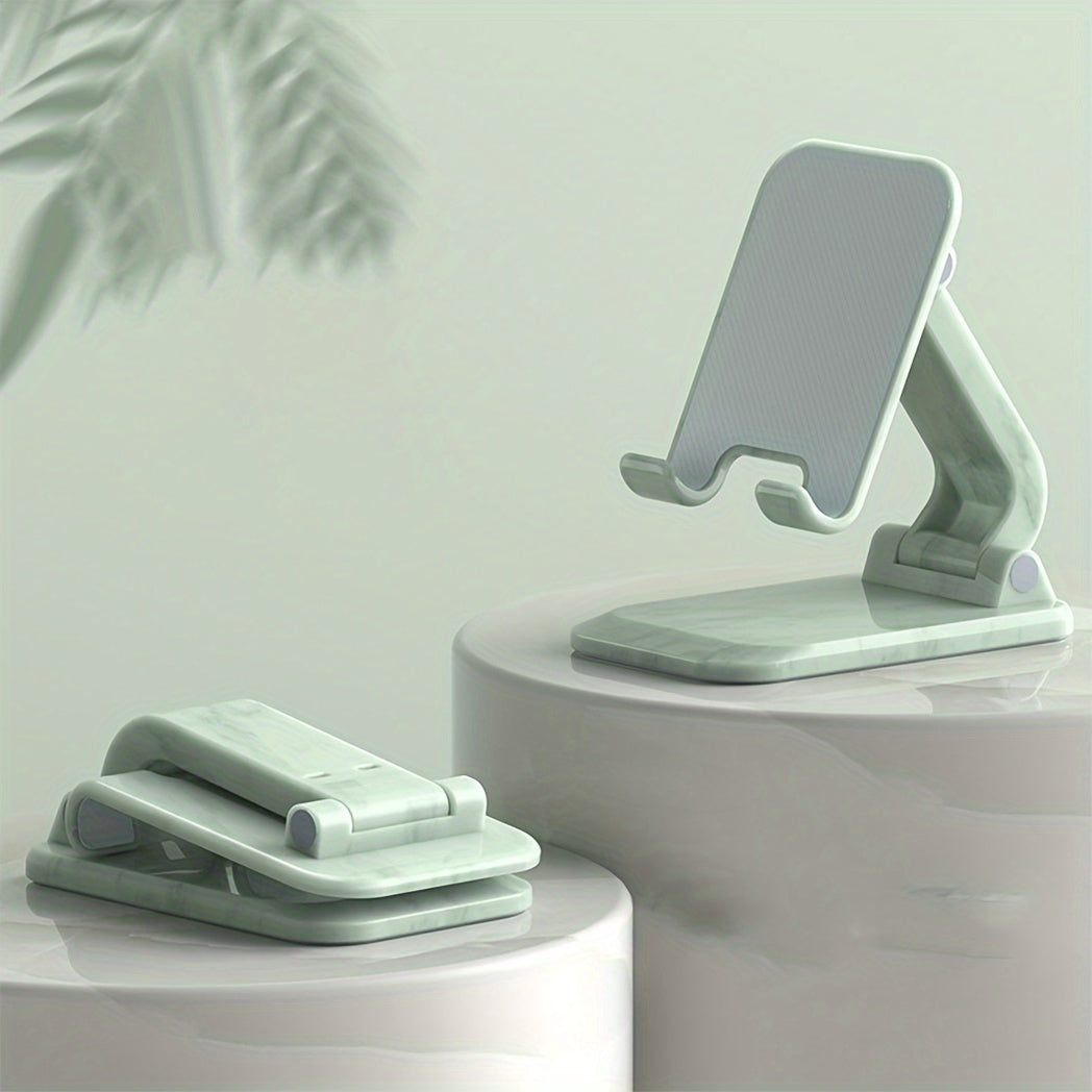 Foldable Metal Phone Stand with 360° Rotation for Phones and Tablets