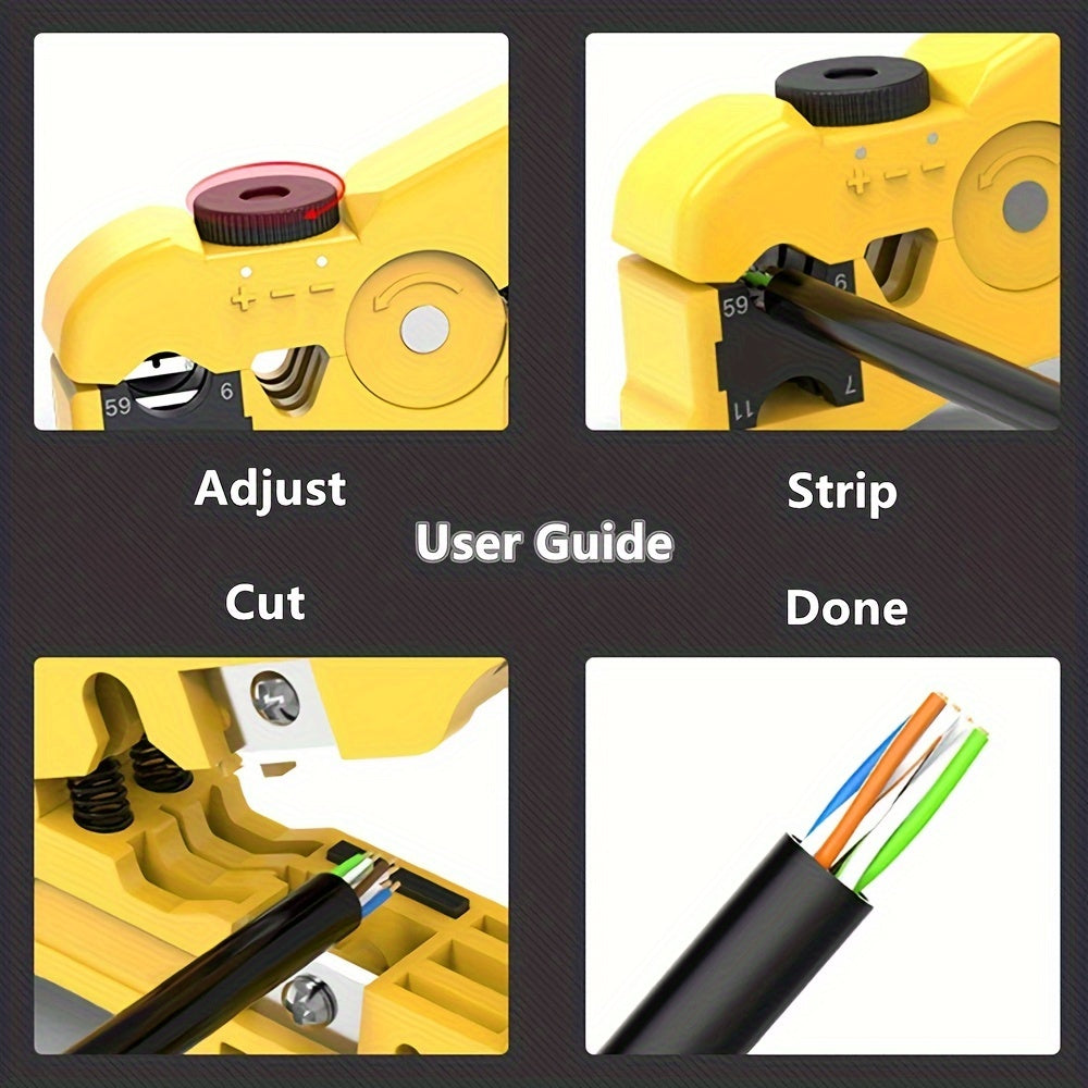 Multifunctional Electric Stripping Knife Pliers for Network Cables