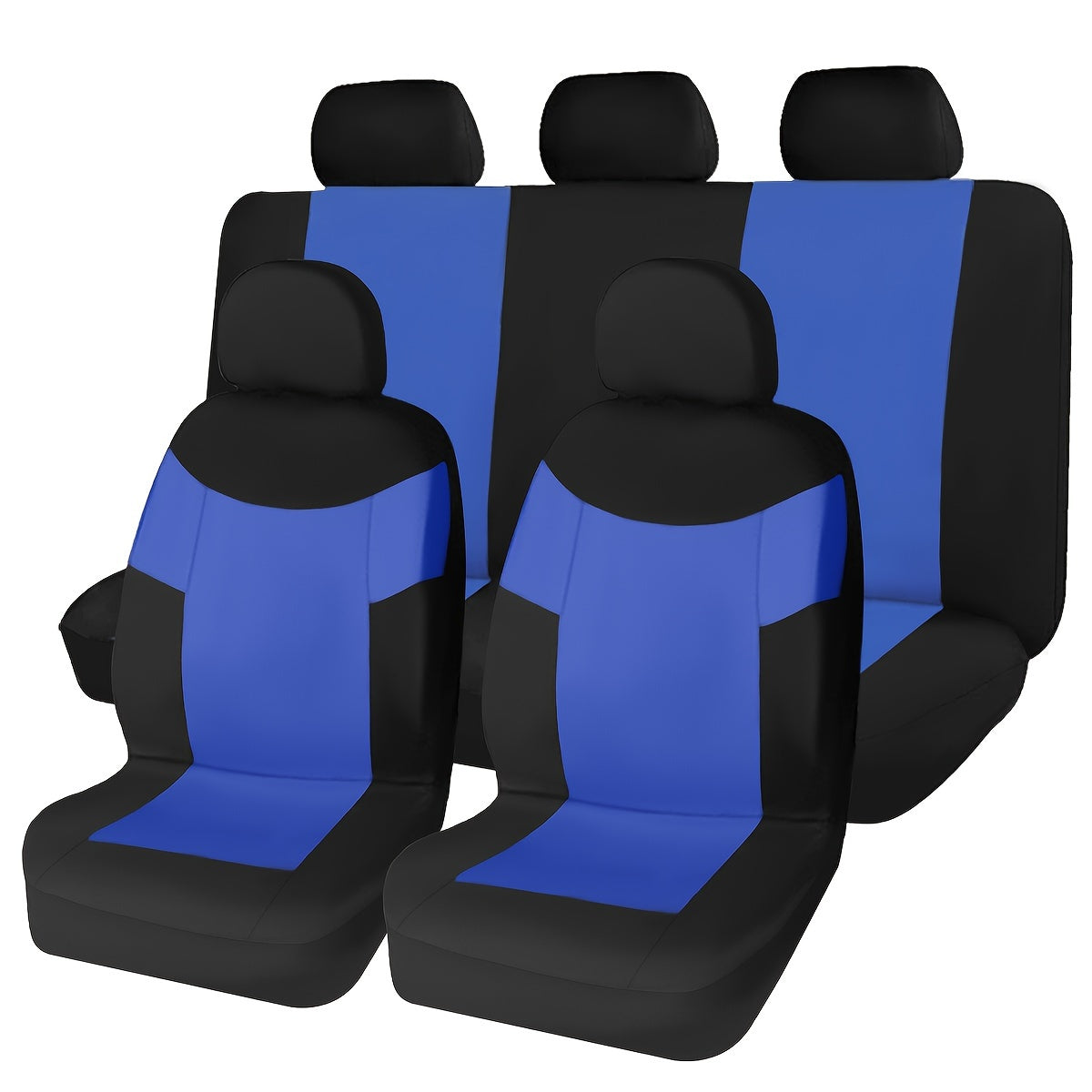 Universal avtomobil o'rindiq qoplamalari yumshoq polyester 9 ta bo'lak, qulay va mos keladi