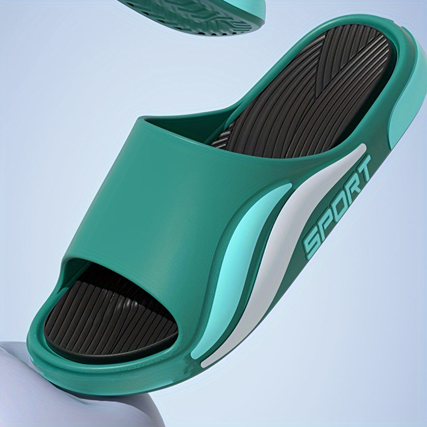 Men's PVC Slip-On Slides for Casual Indoor and Outdoor Wear